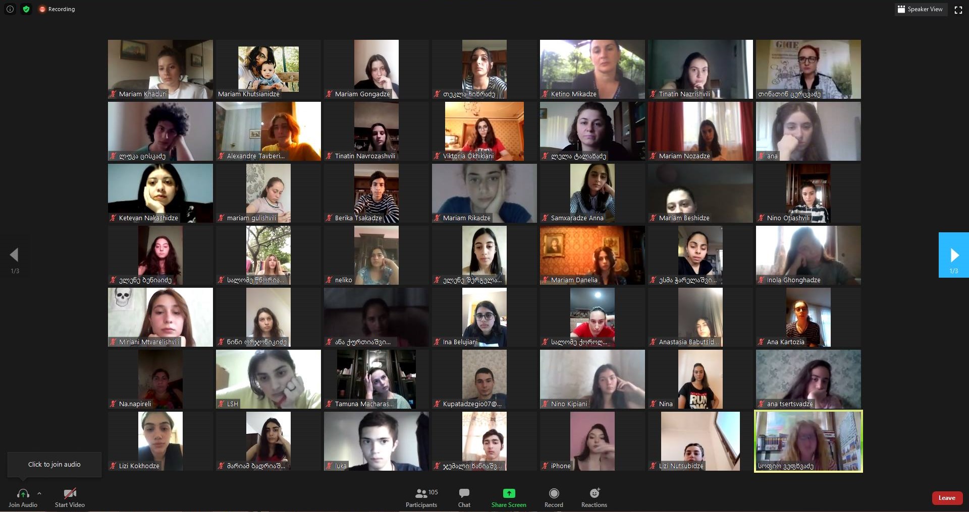 The online public speaking competition is over